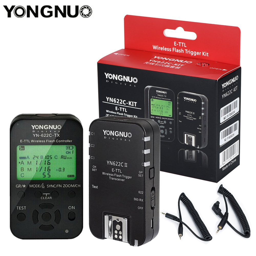 Wireless Flash Trigger 2.4G - 永諾YN622C-TXトランスミッタYN622C iiレシーバ2.4グラムttl hssワイヤレスフラッシュトリガーキヤノン5DIV YN622-TX 7D 600EX