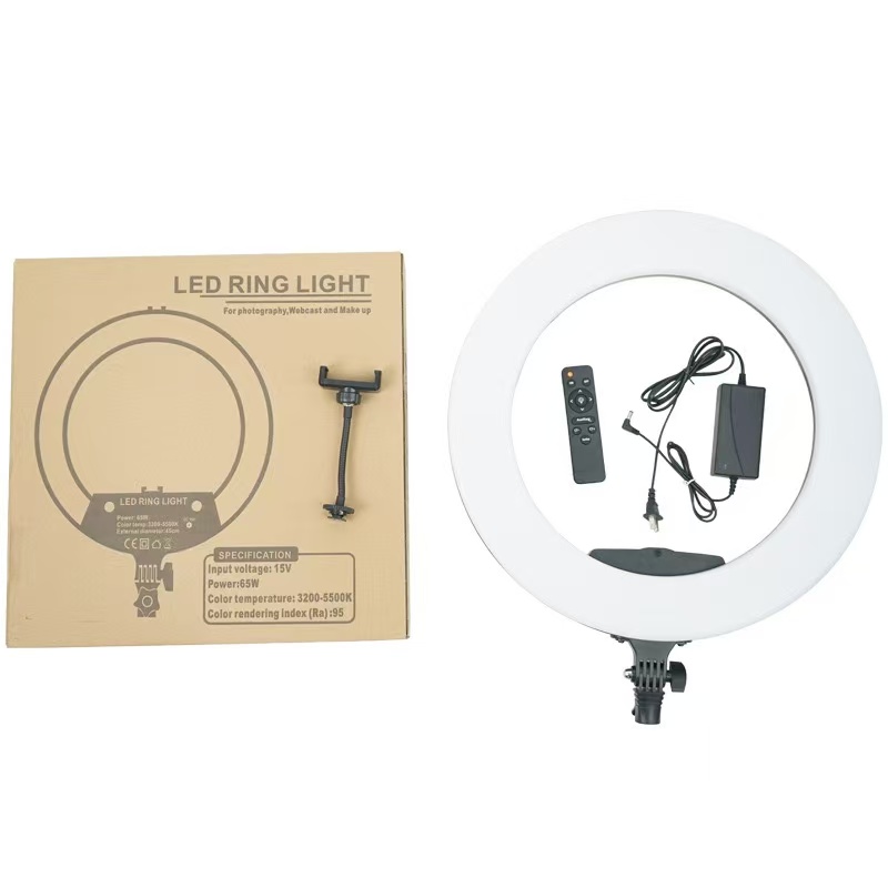 Ring Light 18 Inch Studio - 18インチリングライト 96W 3200-5500K CRI 90 写真スタジオライト