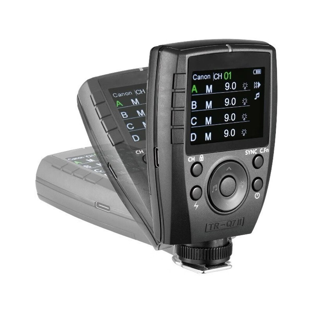 Wireless Flash Trigger 2.4G - B21B TR-Q7II 2.4G ワイヤレストリガートランスミッター スピードライトフラッシュリモートコントローラー TTLフラッシュトリガー