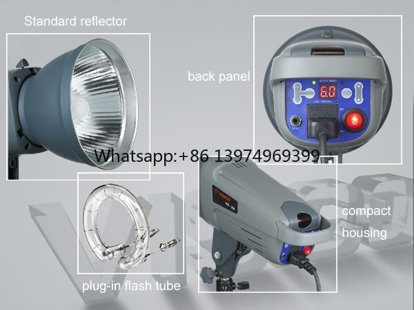 Studio Strobe Light 600W - CE ROHS 5600K 写真照明機器 スタジオストロボ モノフラッシュライト