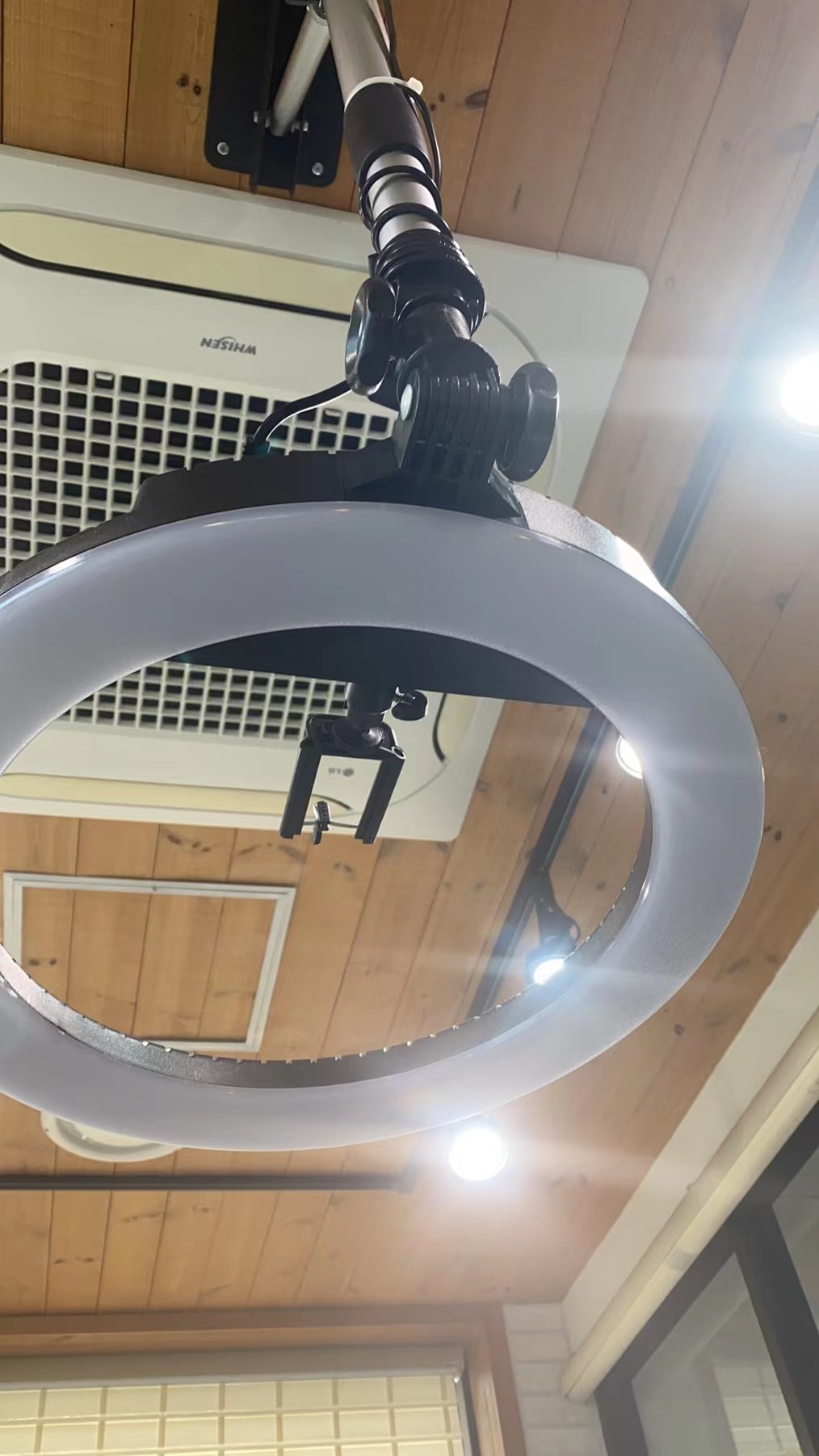 Ring Light 18 Inch Studio - ファウスト壁掛け式ハンギングライトスタンド写真撮影照明三脚18インチリングライトショップスタジオメイクアップ美容まつげ