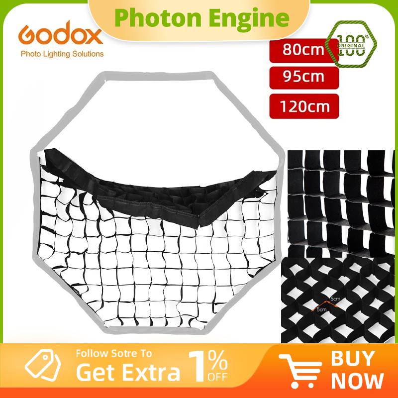 Softbox 120Cm Octagon - ゴドックス 80cm 95cm 120cm オクタゴン ハニカムグリッド
