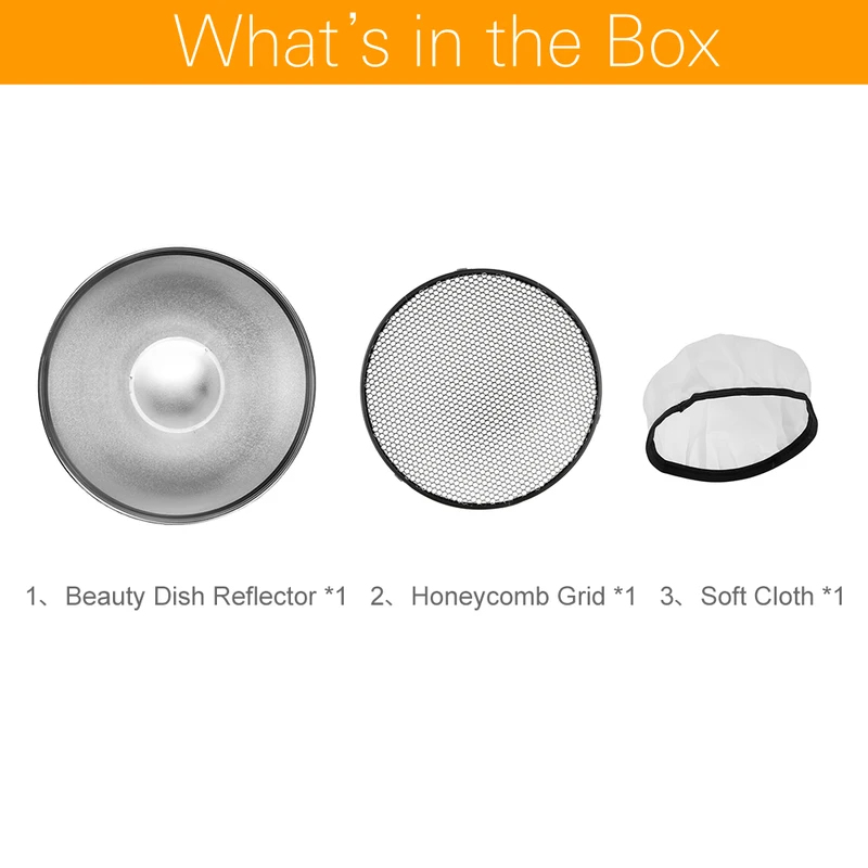 55cm 22 スタジオ シルバー ビューティーディッシュ  - Beauty Dish 55Cm Studio のレビューと価格