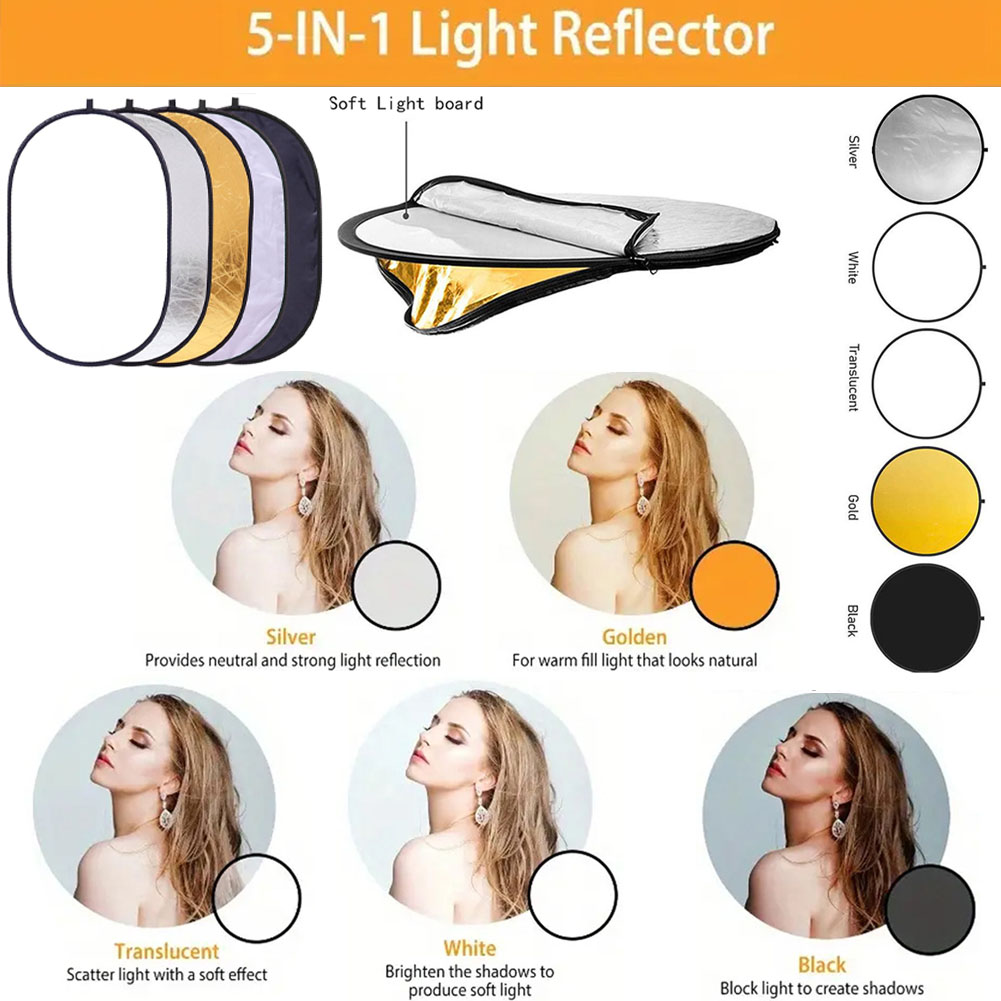 ERIKOLE 5-in-1 写真用リフレクターキット -  - Reflector 5 In 1 110Cm のレビューと価格