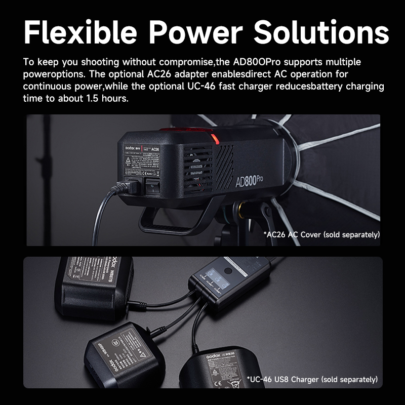 Godox AD800 Pro：Godox TTL対応、バッ - Studio Strobe Hss Ttl のレビューと価格