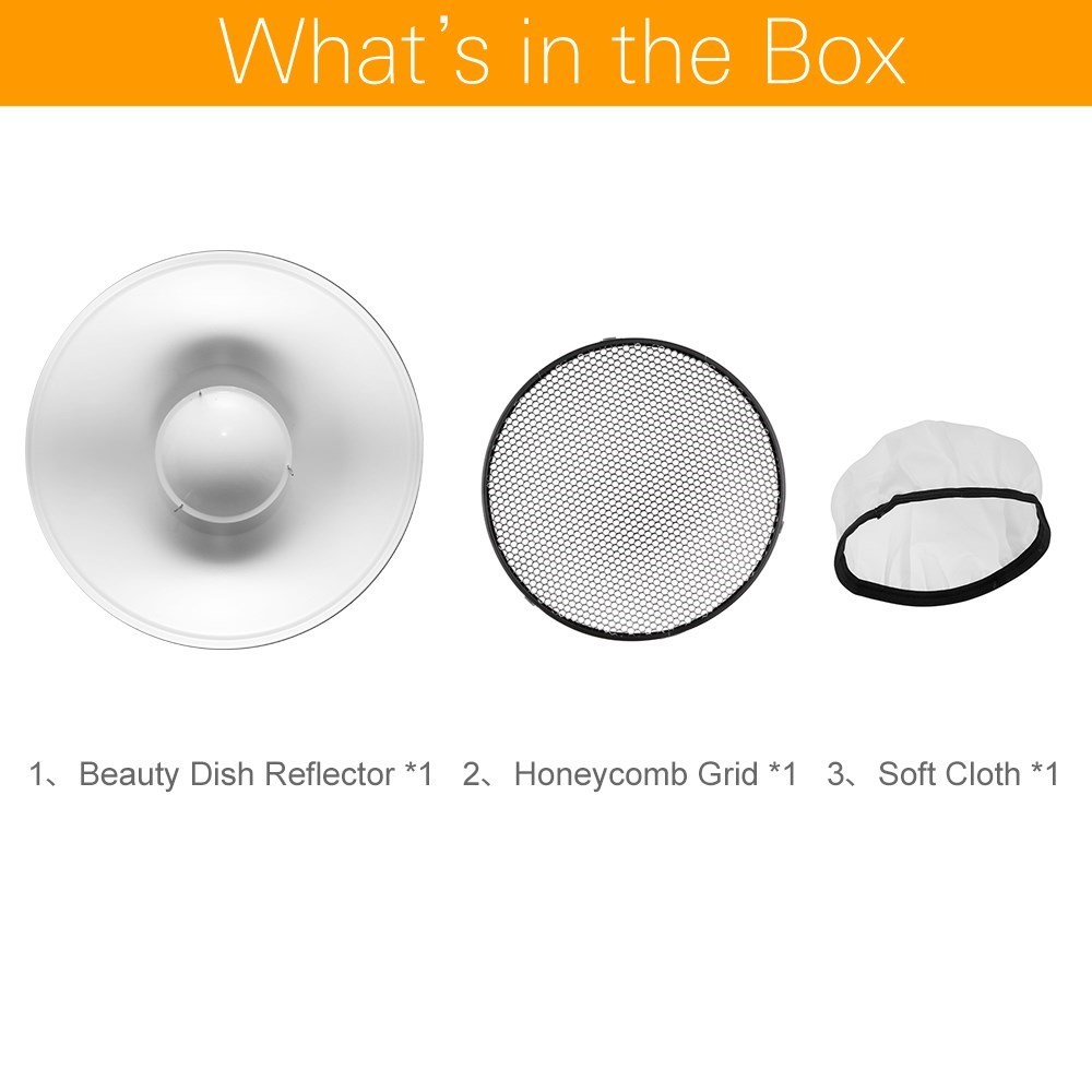 ゴドックス 55cm 22インチ スタジオ ホワイト ビュー - Beauty Dish 55Cm Studio のレビューと価格