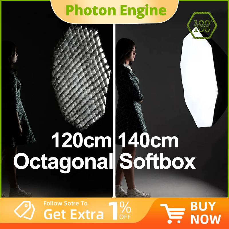 大型ソフトボックス AMBITFUL 120cm 140cm - Softbox 120Cm Octagon のレビューと価格