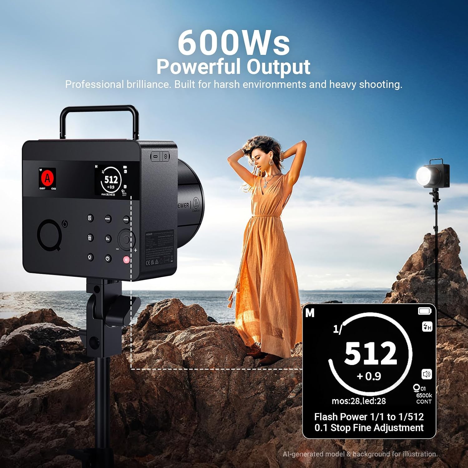 NEEWER 600Ws 2.4G TTL屋外スタジオフラッ - Studio Strobe Hss Ttl のレビューと価格