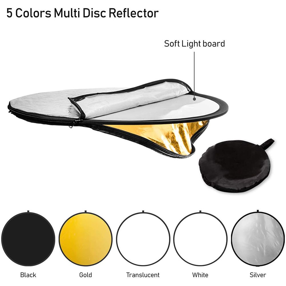 60cm 80cm 110cm 円形 5 in 1 フォトス - Reflector 5 In 1 110Cm のレビューと価格