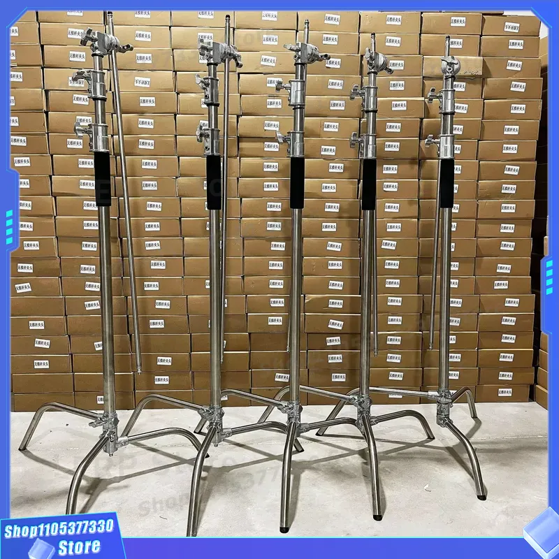 3mヘビーデューティーCスタンドライトサポート、3.5フィー - Studio Light Stand 3M Heavy Duty のレビューと価格