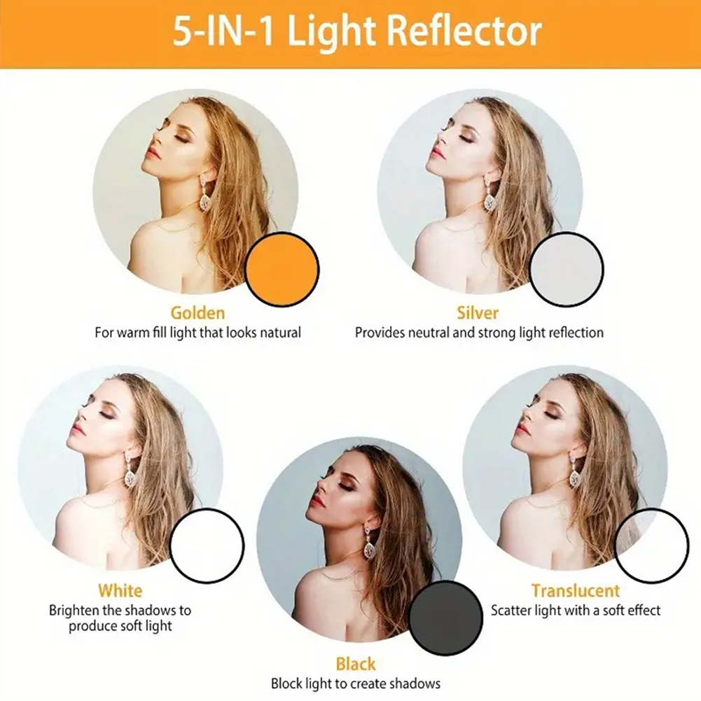 5-in-1 写真用リフレクターキット - スタジオ/You - Reflector 5 In 1 110Cm のレビューと価格