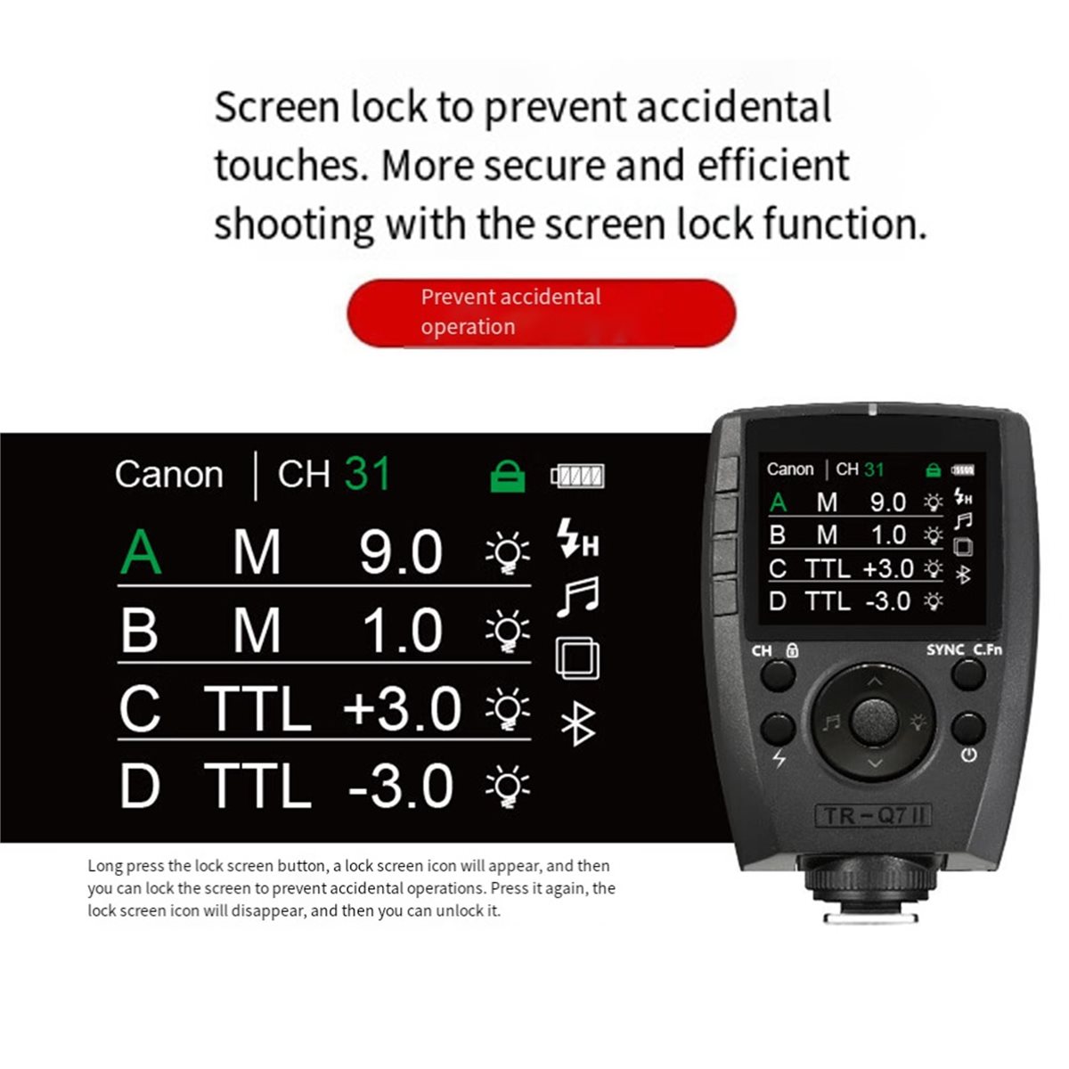B21B TR-Q7II 2.4G ワイヤレストリガートラン - Wireless Flash Trigger 2.4G のレビューと価格
