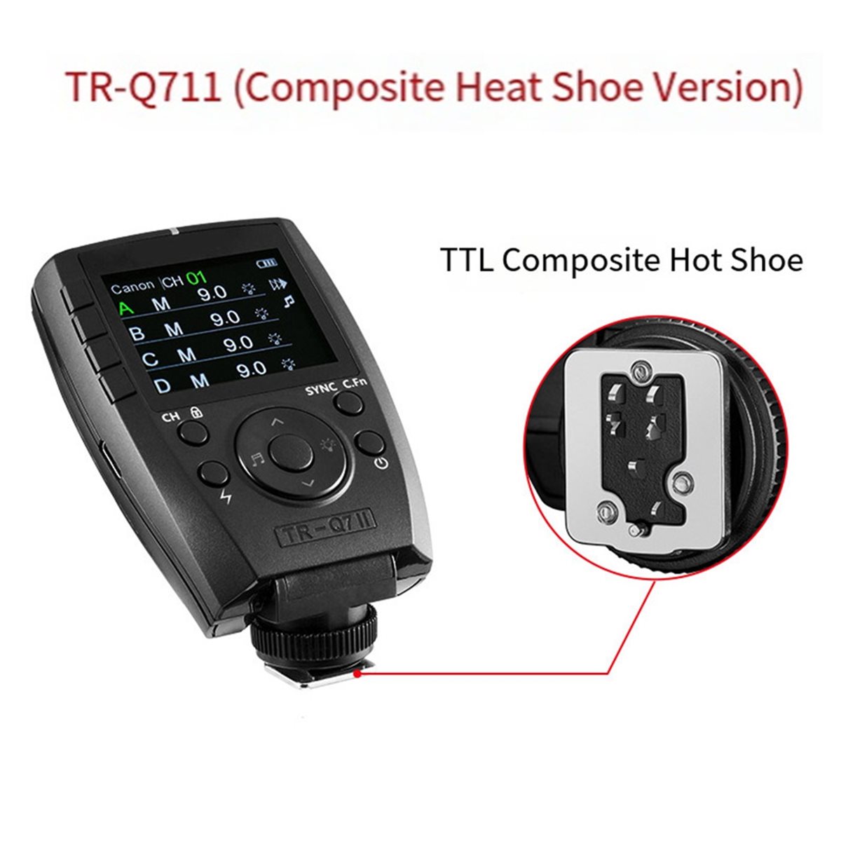 B21B TR-Q7II 2.4G ワイヤレストリガートラン - Wireless Flash Trigger 2.4G のレビューと価格