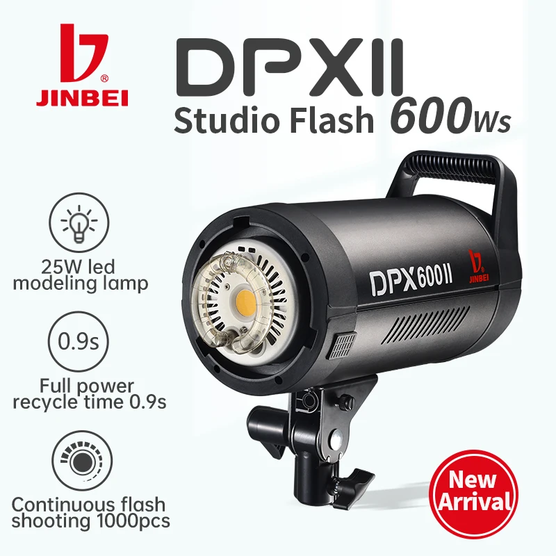 ジンベイ Dpx-600ii 600w 25w LED撮影ビ - Studio Strobe Light 600W のレビューと価格