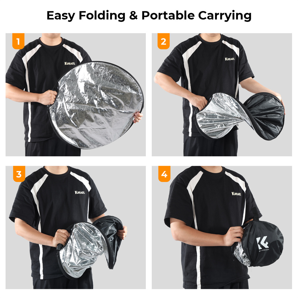 K&F CONCEPT 5-in-1 ライトリフレクター ハ - Reflector 5 In 1 110Cm のレビューと価格