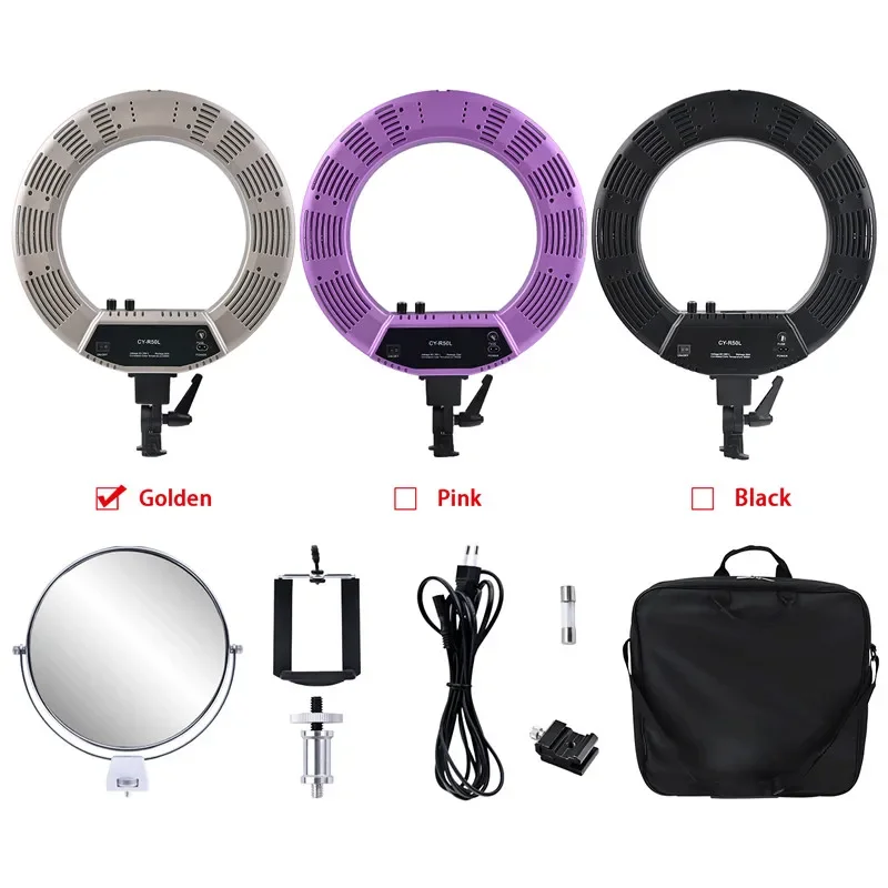 18インチ 55W 480 LED調整可能リングライト 55 - Ring Light 18 Inch Studio のレビューと価格