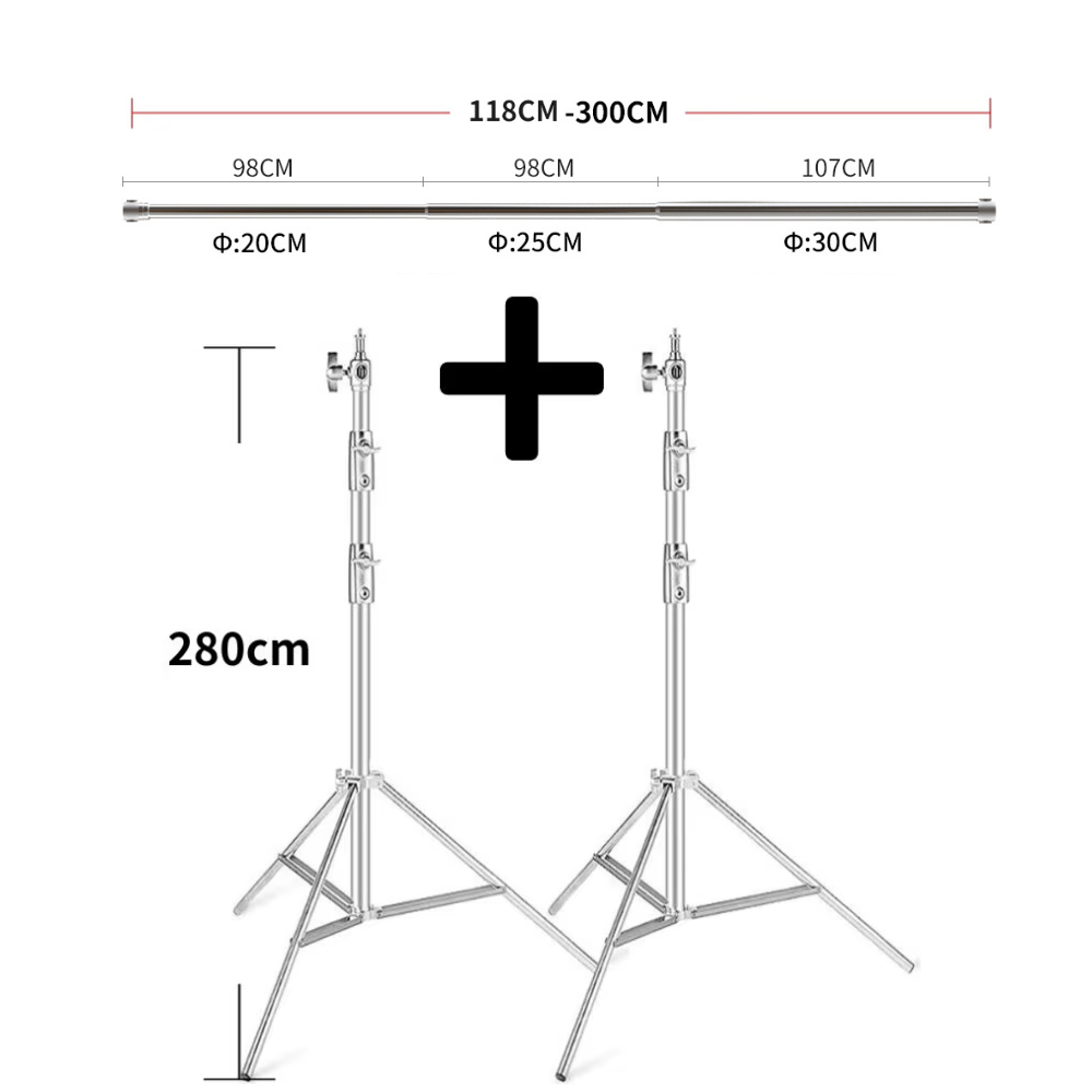 写真、背景サポートシステム用のユニバーサル伸縮クロスバー、ス - Photography Backdrop Stand Kit のレビューと価格
