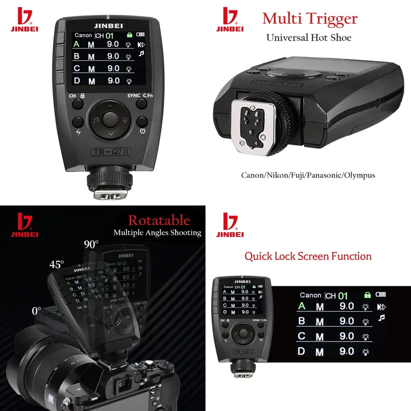ワイヤレス2.4G TTLフラッシュトリガー（カラースクリー - Wireless Flash Trigger 2.4G のレビューと価格