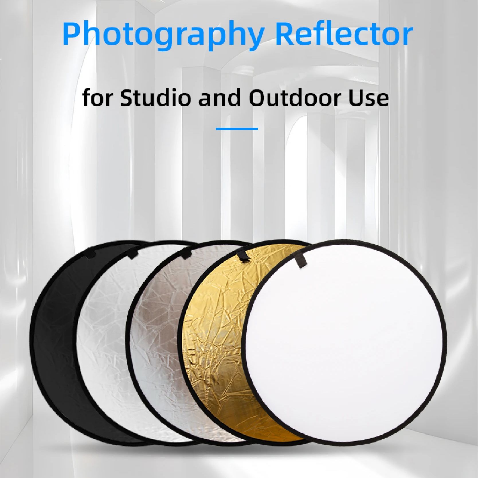 RF01 5in1 折りたたみラウンド写真撮影リフレクターフ - Reflector 5 In 1 110Cm のレビューと価格