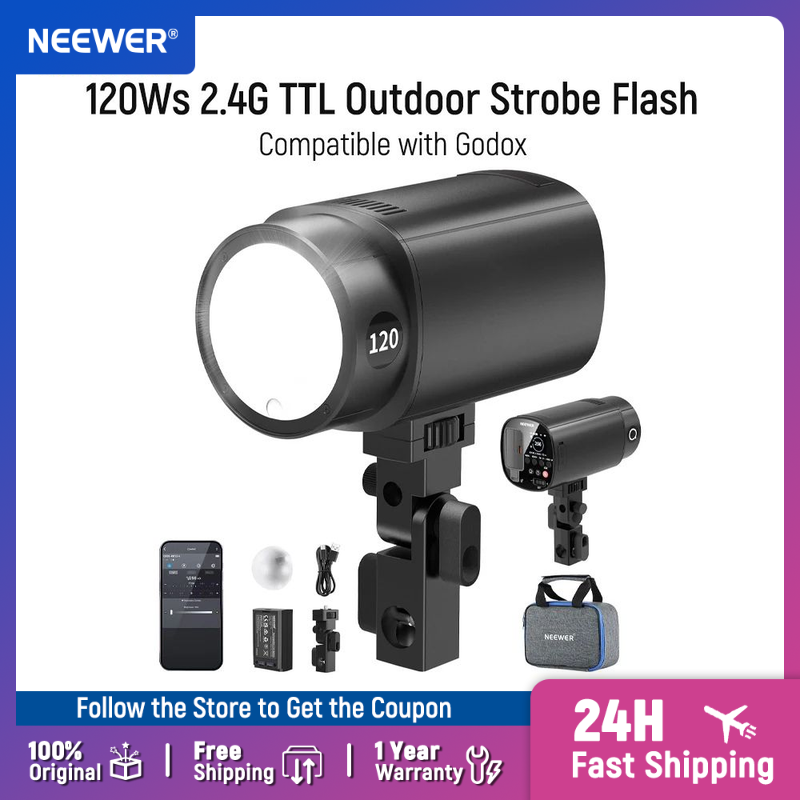 NEEWER Q120 120Ws 2.4G TTL屋外スト - Studio Strobe Hss Ttl のレビューと価格