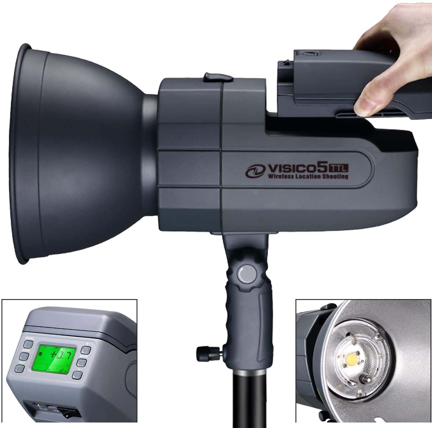 Visico 5II 400Ws TTL HSS屋外スタジオ - Studio Strobe Hss Ttl のレビューと価格