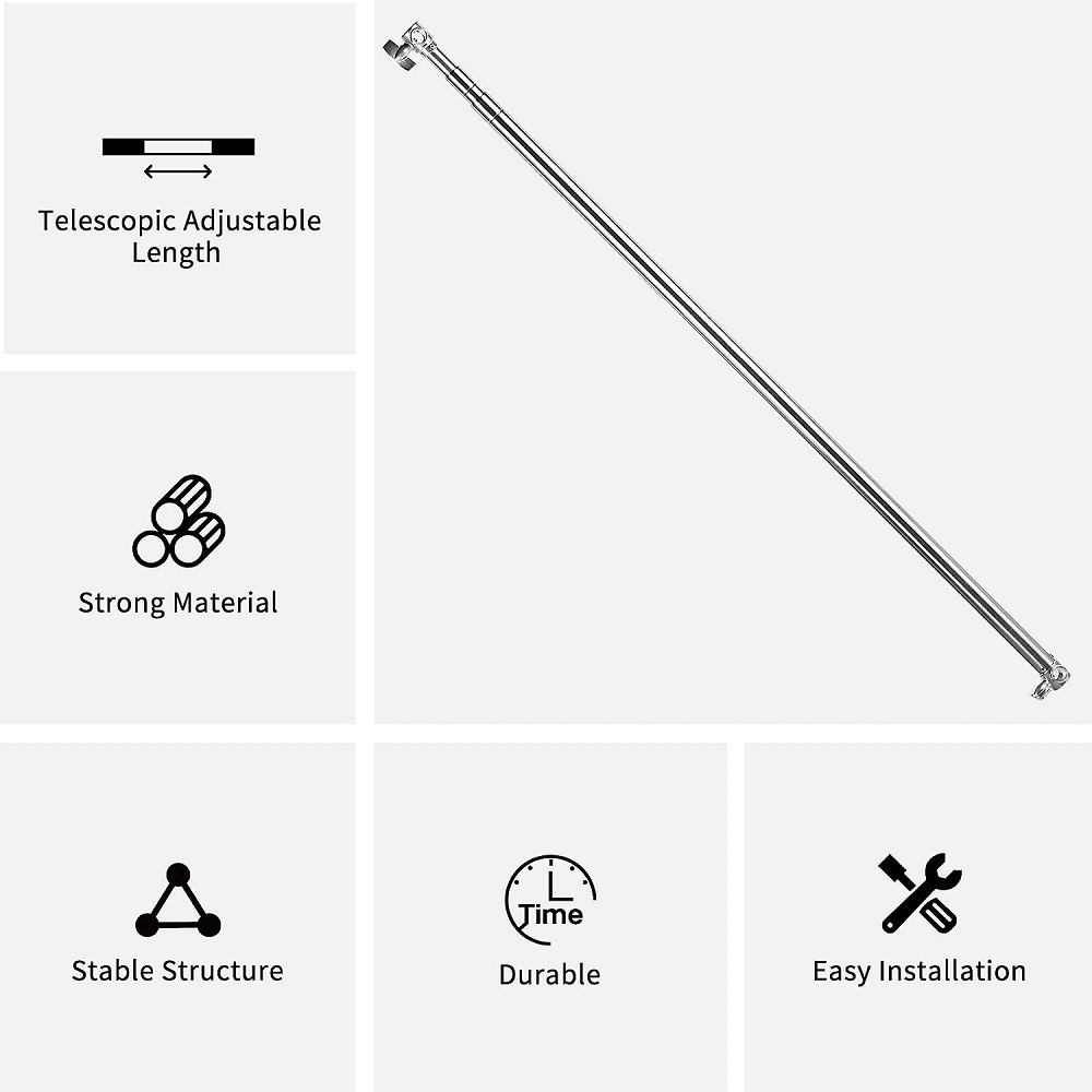 Selens 3m伸縮式背景クロスバー、頑丈なステンレス製C - Studio Light Stand 3M Heavy Duty のレビューと価格