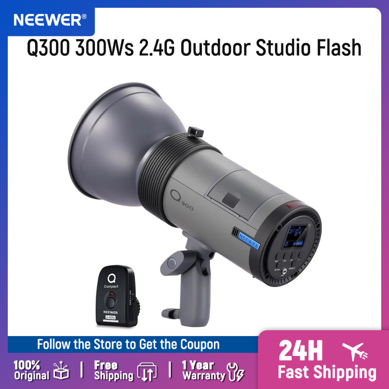 NEEWER Q300 300Ws 2.4G屋外スタジオフラ - Wireless Flash Trigger 2.4G のレビューと価格