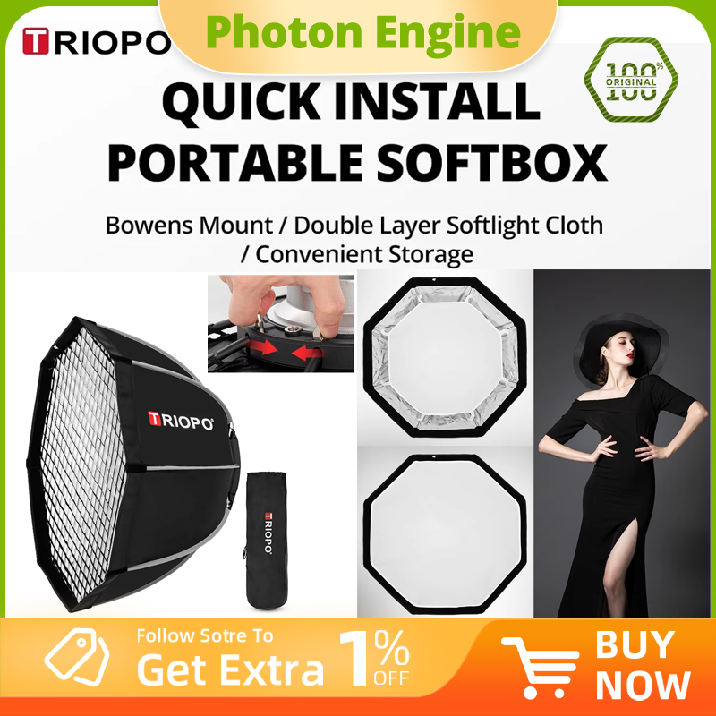 Triopo K2 120cm 90cm 65cm 55cm - Softbox 120Cm Octagon のレビューと価格