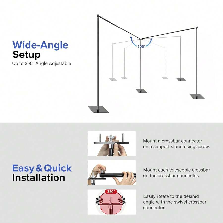 10フィート×20フィートのウェディングアーチ＆背景スタンド - Photography Backdrop Stand Kit のレビューと価格